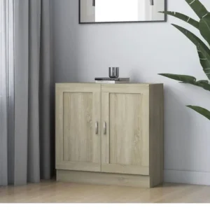 Book Cabinet Sonoma Oak 82.5x30.5x80 cm Engineered Wood - Image 4