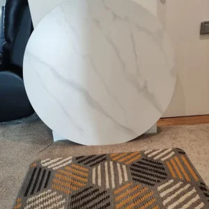 White slate table top