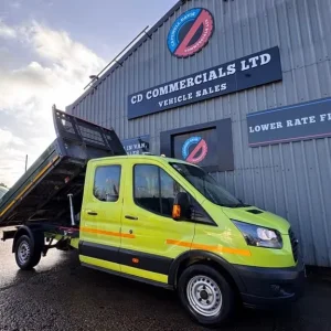 2019 Ford Transit 2.0TDCI 350 LWB Double Cab Tipper Euro 6 Chassis Cab Diesel Manual