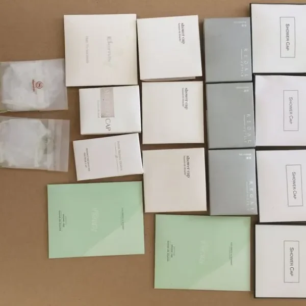 17 clear bath shower caps hygienically individually boxed