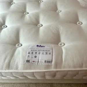 Double divan with Relyon mattress and padded headboard - Image 6