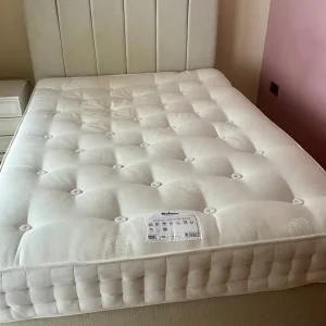 Double divan with Relyon mattress and padded headboard - Image 7