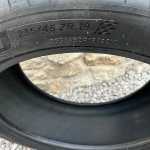 235/45/ZR19 Michelin Pilot Sport tyre 6mm tread