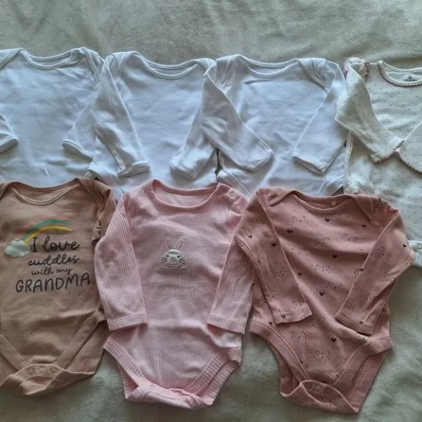 Long Sleeved Bodysuits Size 6-9 Months