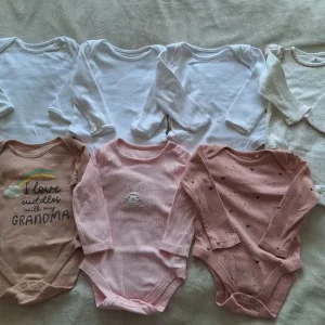 Long Sleeved Bodysuits Size 6-9 Months