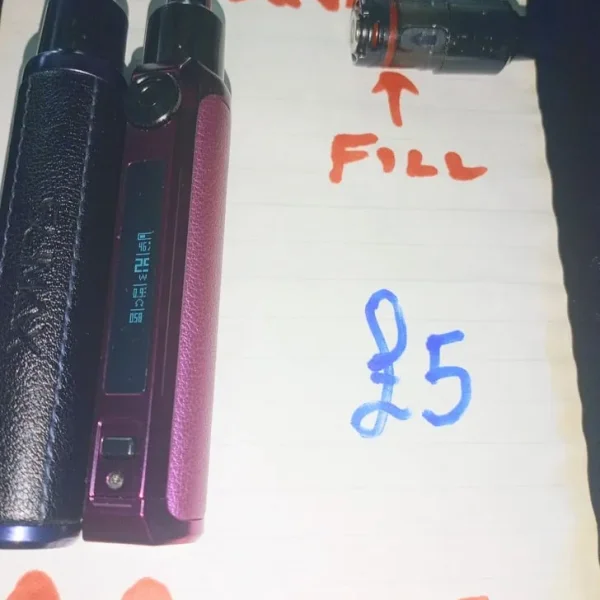 Two SMOK vpes with spare top and coil