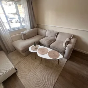 Edgware Luxe Chenille Left Corner Sofa - Palen Linen