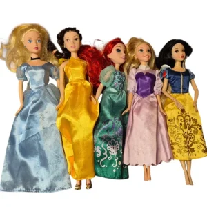 Disney Princess Dolls – Cinderella, Belle, Ariel, Rapunzel, Snow White - Image 2