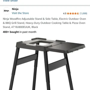 Stand for ninja wood fire bbq