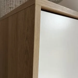 Scandinavian hanging wardrobe with chest of drawers - Image 2
