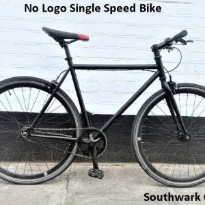 Single Speed Bike – 20" Frame, Black, V Brakes