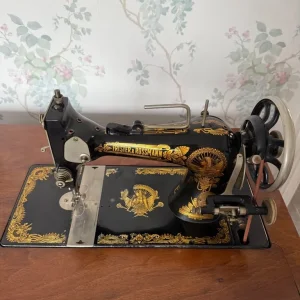 1937 Frister & Rossman Sewing Machine and Table - Image 3