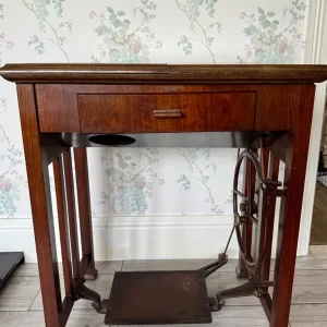 1937 Frister & Rossman Sewing Machine and Table - Image 5