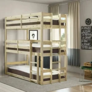 Heavy duty triple bunkbed