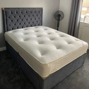 King Size Divan Bed with Mattress and Drawers