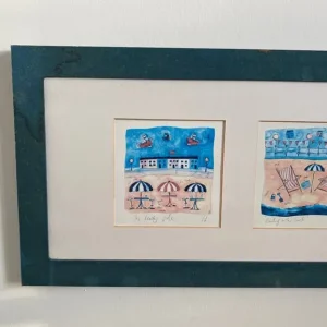 Summer beach pictures framed 90x30cm - Image 4