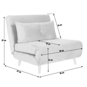 Love seat that folds into a single bed - Image 5