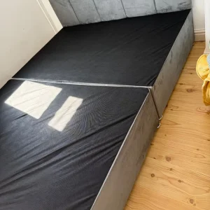 King size bed with used mattress - Image 2
