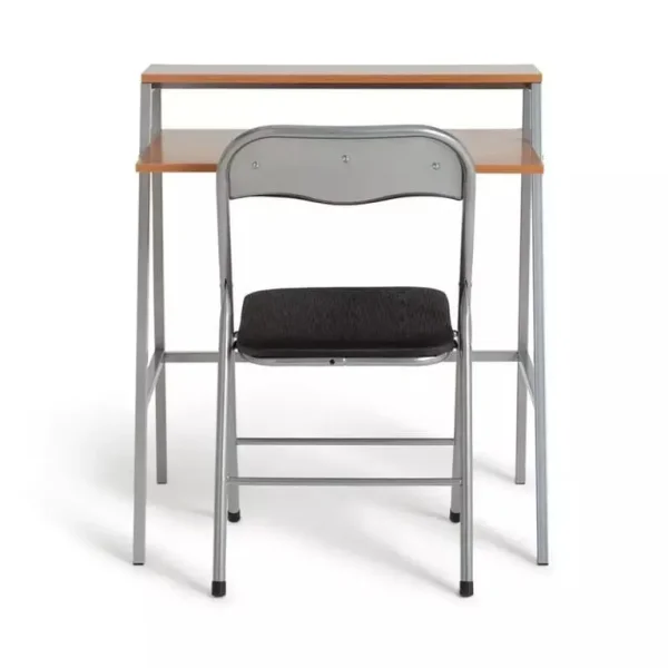 Home Office Desk and Chair Set - Black