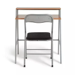 Home Office Desk and Chair Set - Black