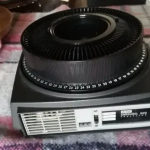1962 Kodak Carousel 600 Slide Projector with Original Case and Cartridge