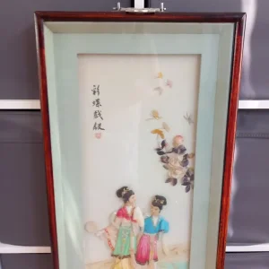 1950's Vintage Chinese Framed Picture Box - Image 4