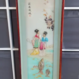 1950's Vintage Chinese Framed Picture Box - Image 6