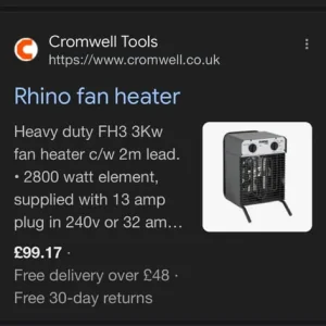 Rhino industrial cooling fan / hester - Image 3