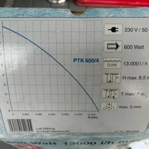 Parkside PTK 600/4 submersible water pump - Image 6
