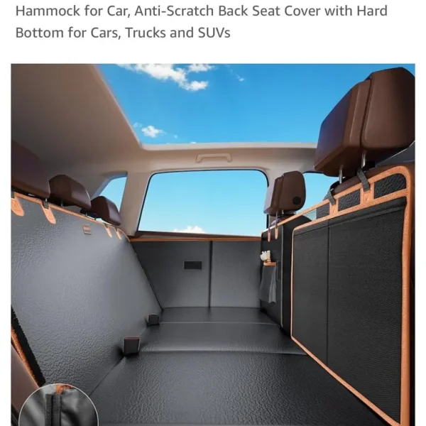 Car Rear Seat Extender Cover for Dogs