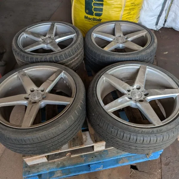 X4 Veeman alloys and tyres Vauxhall