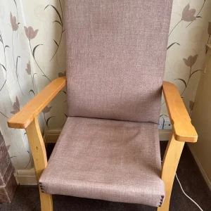 Large Wooden Armchair - Image 2
