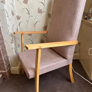 Large Wooden Armchair - Image 3