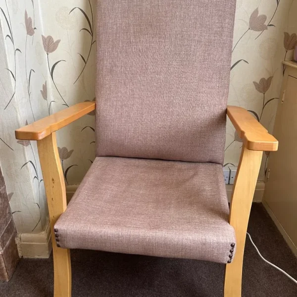 Large Wooden Armchair