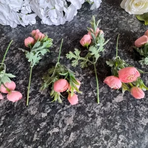 Artificial flowers for decoration 14 pieces - Image 4