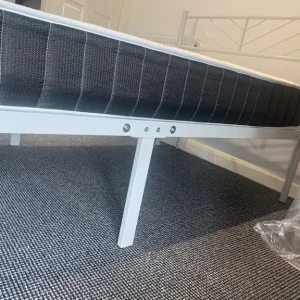 Single bed with frame and mattress - Image 5