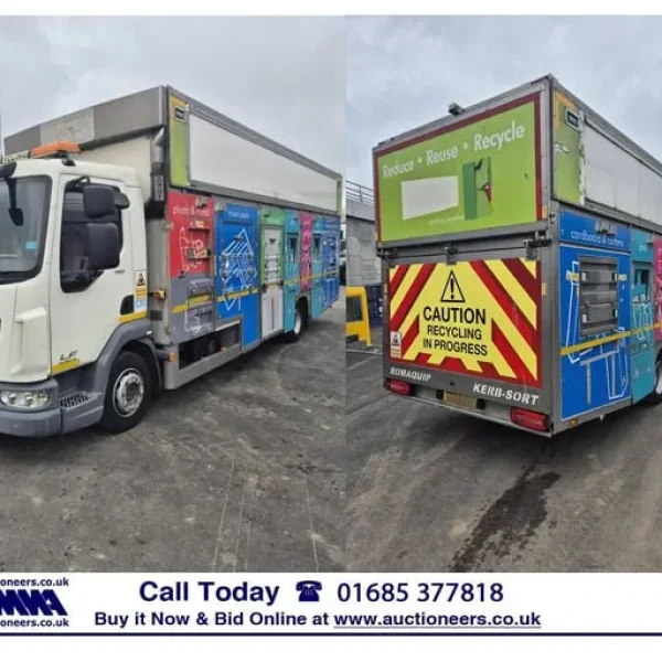 2017 DAF LF 180 12T 4X2 Diesel Auto Recycling Truck with Euro 6, Air Cond, Cruise, Spare Key