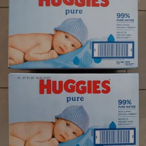 2 boxes of 12 huggies 56 sheets per pack