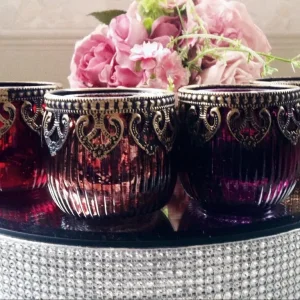 4 Moroccan-Style Tea Light Candle Holders