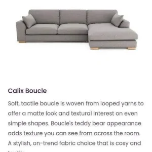 Calix corner sofa grey – never unpacked - Image 2