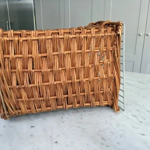 Cat wicker carrier. Vintage - Image 4