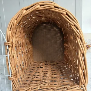 Cat wicker carrier. Vintage - Image 7