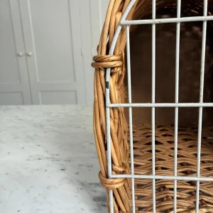 Cat wicker carrier. Vintage - Image 8