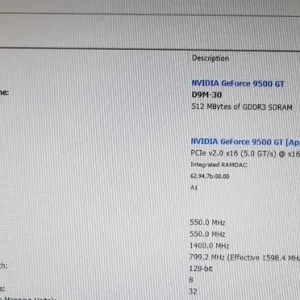 Nvidia GeForce 9500GT Graphics Card for Mac Pro A1310 - Image 4