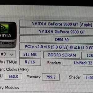 Nvidia GeForce 9500GT Graphics Card for Mac Pro A1310 - Image 5