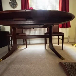Vintage G Plan Extending Dining Table and 6 Chairs - Image 3