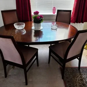 Vintage G Plan Extending Dining Table and 6 Chairs