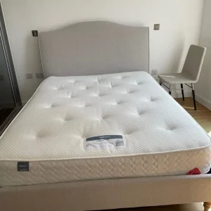 Laura Ashley Ansley bed with soft silver ottoman - Image 6