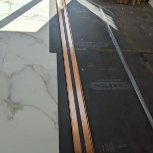 Rose Gold kitchen trim