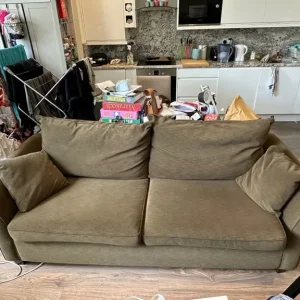 Green Sofa Couch Two Seater - Image 3